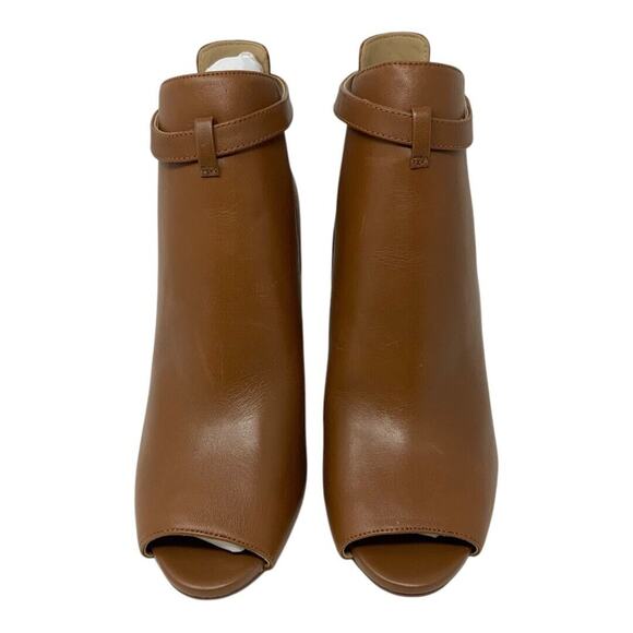 Michael Kors Lawson Open Toe Leather Bootie Tan Size 9 NWT $175 MSRP - Picture 3 of 10